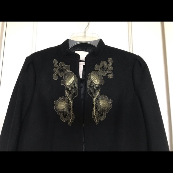NWOT BR Heritage Beaded Wool Jacket - Picture 2 of 5